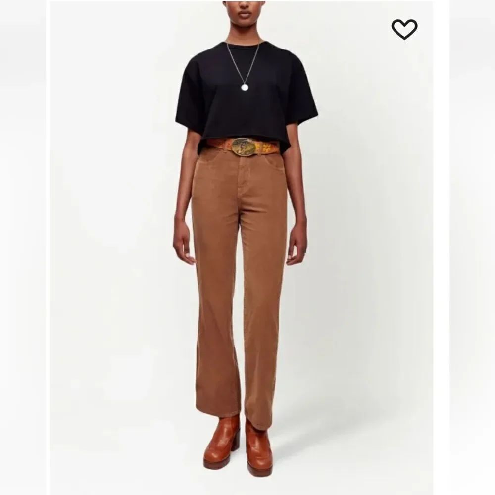 Re/done Redone 70s Flared Corduroy Trousers Women’s Size 26 Ginger Cord